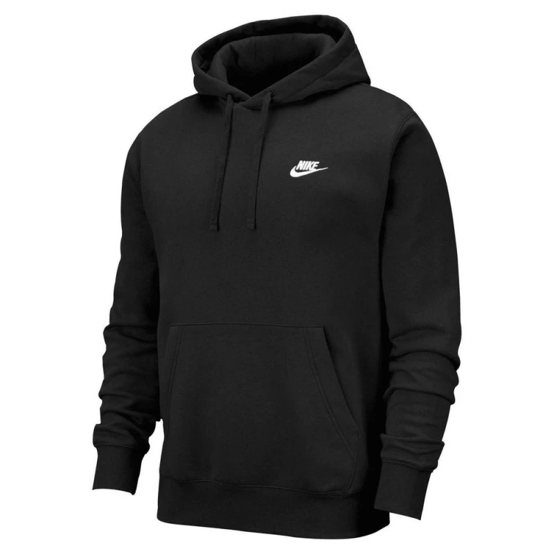 Image of Nike Mens Sportswear Club Hoodie in Black Size: Small Black Male S