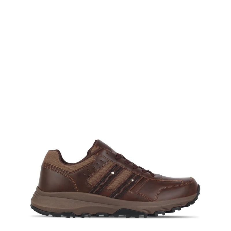 Image of Slazenger Mens Slaz Alston Low-Top Trainers Brown male 7 (41)