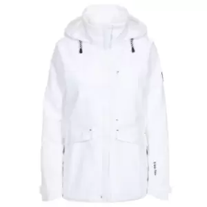 Image of Trespass Womens/Ladies Voyage Waterproof Long-Sleeved Jacket (XXS) (White)