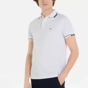 Image of Tommy Hilfiger Slim Fit Organic Cotton-Blend Polo Shirt - XL
