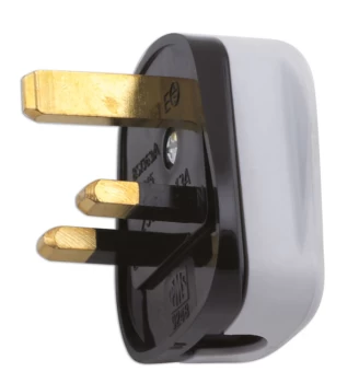 Image of High Impact White Plug Tops 13-Amp Pack 10 Connect 30676