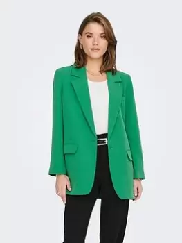 Image of Only Only Long Sleeve Oversized Tailored Blazer - Green, Size 38, Women