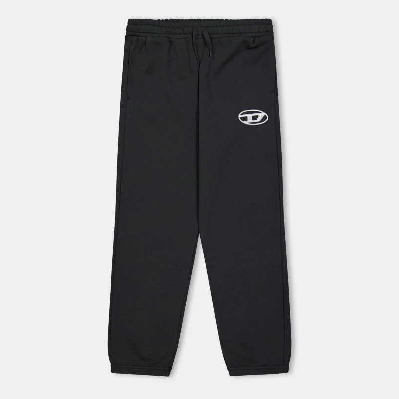 Image of Diesel Unisex Kids Closed Hem Fleece Jogging Bottoms Black K900 unisex 12Y