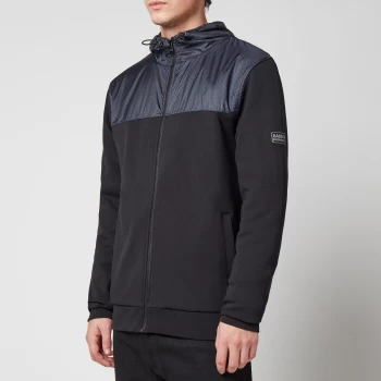 Image of Barbour International Mens Accelerator Zip Hoodie - Black - L