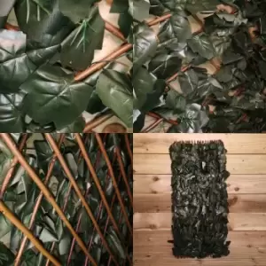 Image of 180cm x 60cm Artificial Fence Garden Trellis Privacy Screening Indoor Outdoor Wall Panel - Ivy Leaf