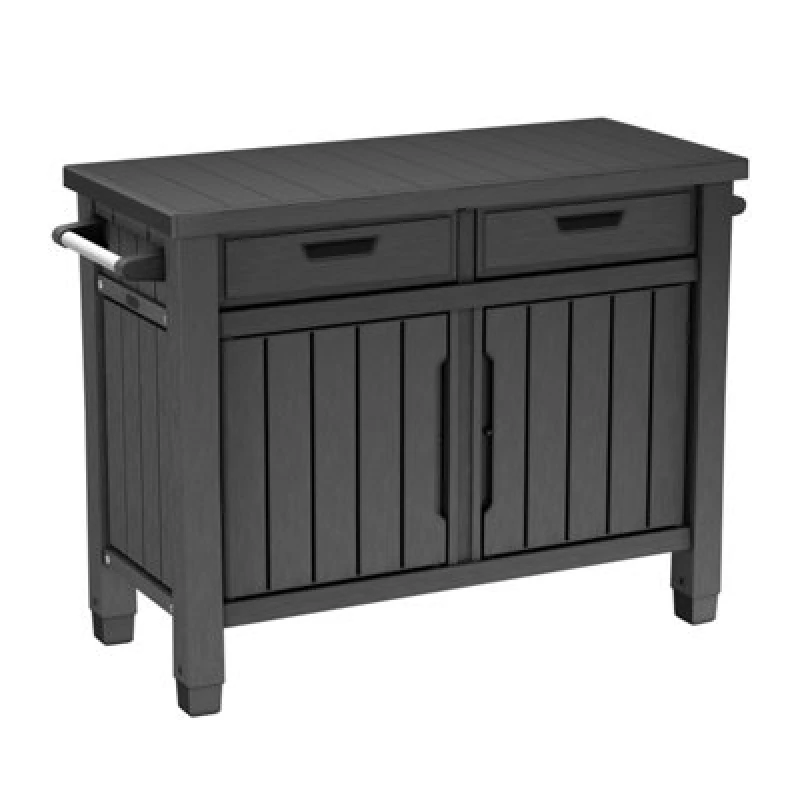 Image of Keter Outdoor Buffet Storage Cabinet, Black 262150