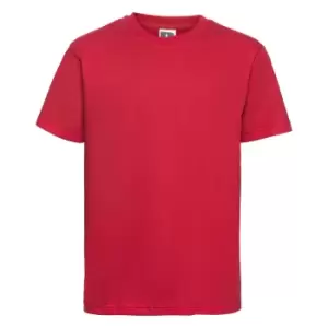 Image of Russell Childrens/Kids Slim Short Sleeve T-Shirt (1-2 Years) (Classic Red)