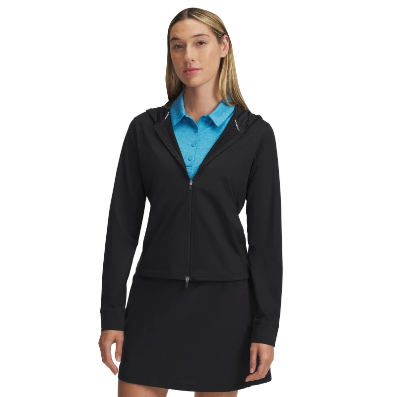 Image of Under Armour Womens Drive Full-Zip Performance Golf Jacket Black female 12 (M)