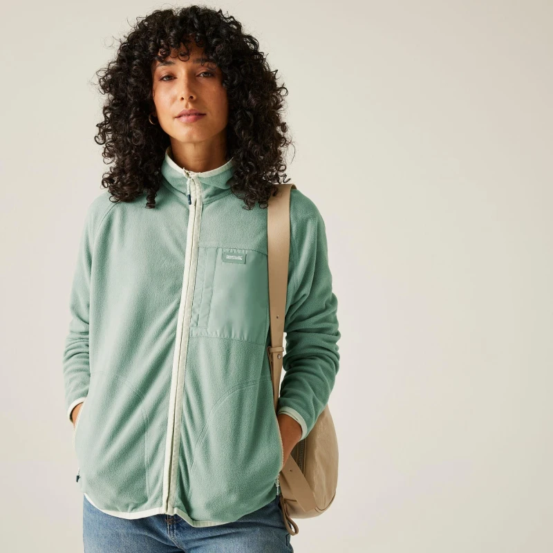 Image of Womens zipped fleece Regatta Lilana Bleu Female 36