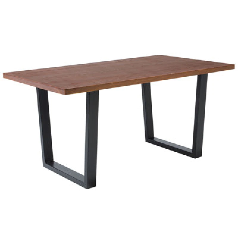 Image of Beliani Dining Table Austin Dark Walnut 160 Cm 90 Cm