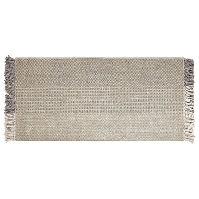 Image of Beliani Rug Tekeler Grey 80 X 150 Cm Wool