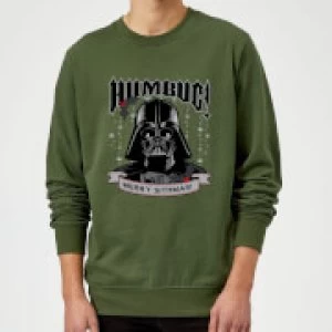 Image of Star Wars Darth Vader Merry Sithmas Green Christmas Sweatshirt - M - Green