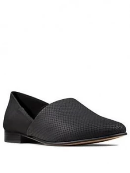 Image of Clarks Pure Tone Leather Shoes - Black