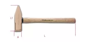 Image of Beta Tools 1370 BA500 Spark-Proof 500g Engineers Hammer Wood Shaft 013700805