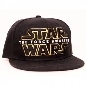 Image of Star Wars VII The Force Awakens Main Logo Snapback Baseball Cap