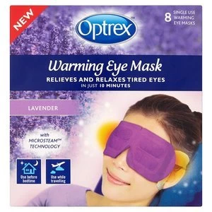 Image of Optrex Warming Lavender Eye mask 8 Single Uses