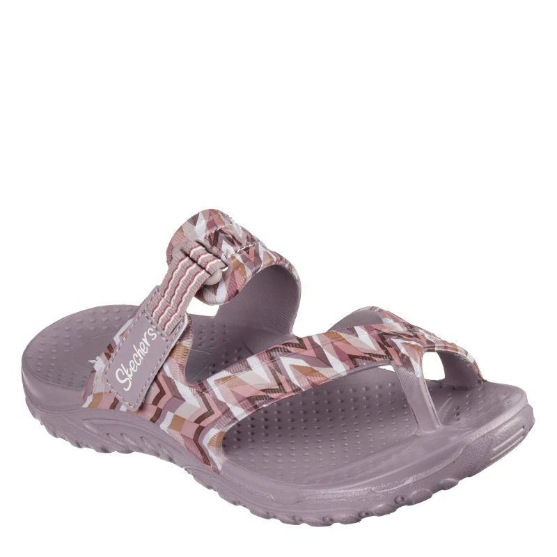 Image of Skechers Womens Reggae Flat Sandals Flat Sandals 2 (35) Multi 22105169220