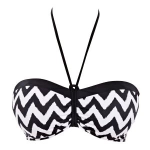 Image of Freya Making waves bandeau bikini top Black