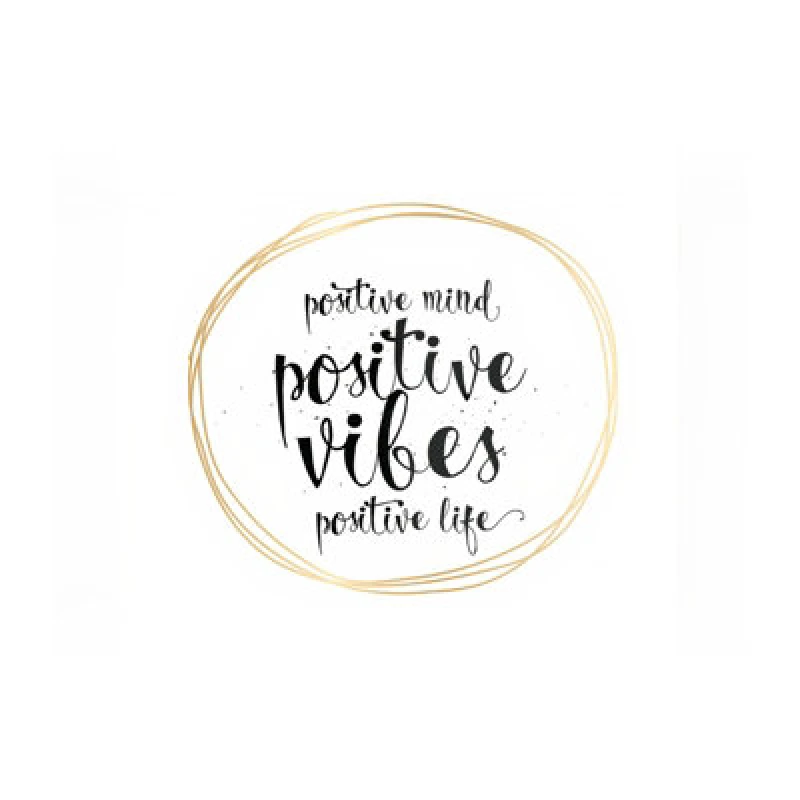 Image of Warren Reed Designer Positive Mind Vibes Life Glass Chopping Board