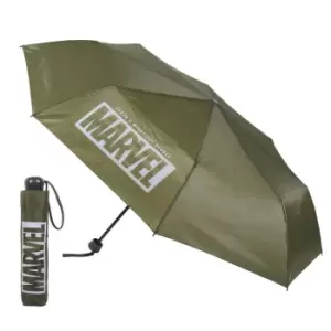 Image of Marvel Logo Umbrella - Khaki Green