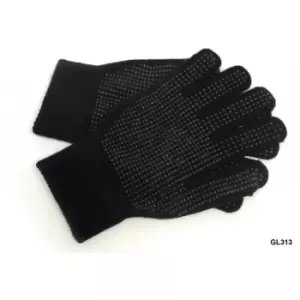 Image of RJM Unisex Adults Magic Gripper Gloves (One Size) (Black) - Black