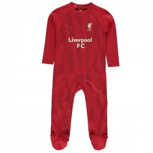 Image of Team Football Sleepsuit Baby Boys - Liverpool