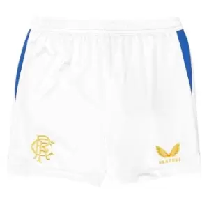Image of Castore Rangers Home Shorts 2021 2022 Juniors - White