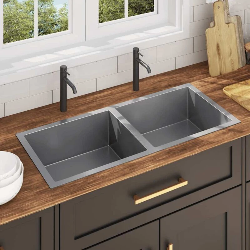 Image of VIDAXL Handmade Kitchen Sink Stainless Steel Vidaxl 8720286179246