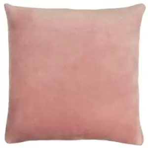 Image of Furn Solo Velvet Square Cushion Cover (One Size) (Pink) - Pink