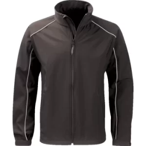 Image of SSJM260 Mens Large Black Soft Shell Jacket