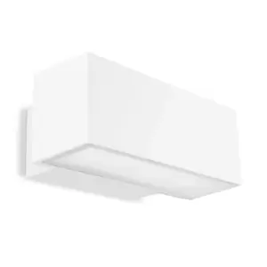 Image of 2 Light Outdoor Wall Light White IP65