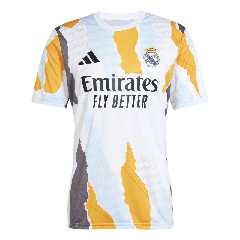 Image of adidas Real Madrid Pre Match Shirt 2024 2025 Adults - White White L