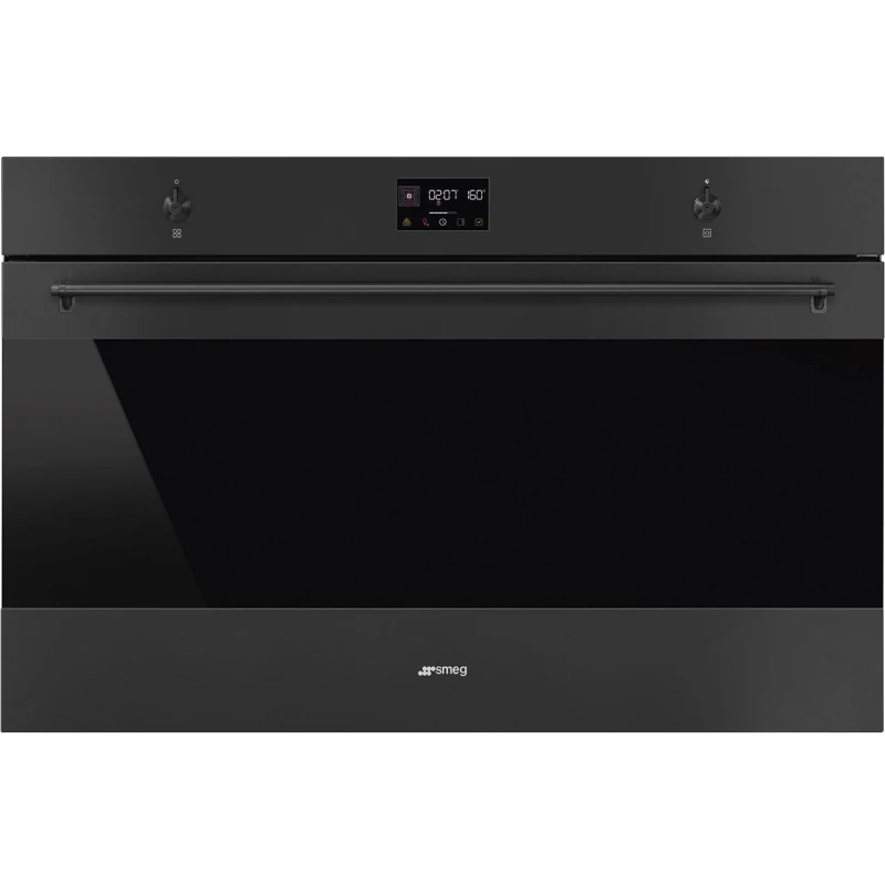 Image of Smeg Classic SFP9302TN Built In Electric Single Oven with Pyrolytic Cleaning - Matte Black - A+ Rated