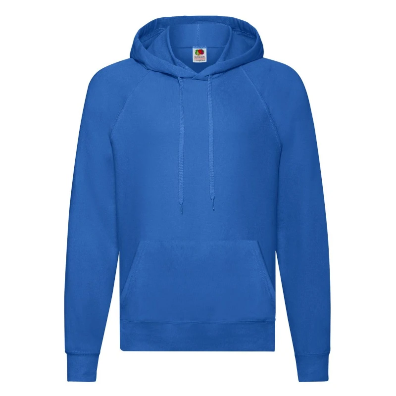 Image of Fruit Of The Loom Fruit of the Loom Men Lightweight Hooded Sweatshirt in Blue Size: Medium Blue M Male 5063470700394