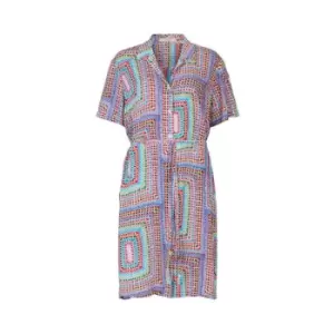 Image of AllSaints Athea Luisa Shirt Dress - Blue