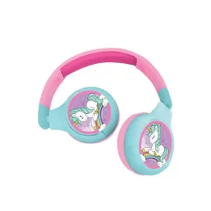 Image of Lexibook Unicorn Bluetooth & Wired Foldable Headphones