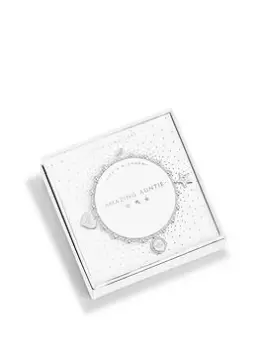 Image of Joma Jewellery Life's a Charm... Amazing Auntie Silver Charm Bracelet - 17.5cm Stretch, Silver, Women