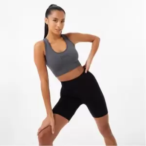 Image of Everlast Seamless Cross Back Sports Bra - Grey