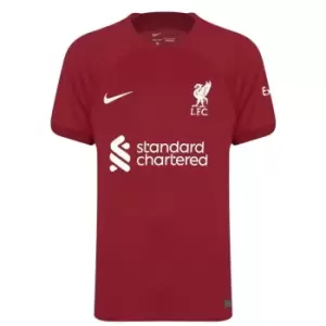 Image of Nike Liverpool FC Stadium Home Shirt 2022 2023 Mens - Red