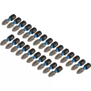 Image of Draper Expert Impact Pozi Screwdriver Bits PZ2 25mm Pack of 25