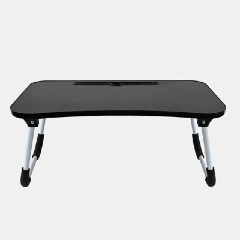 Image of OHS OHS Foldable Wooden Lap Tray TV Dinner Bed Laptop Work Desk Stand Portable in Black One Size Unisex 5027434215119