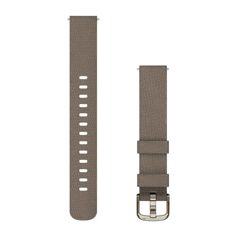 Image of Garmin 010-13302-10 Lily 2 Bands (14 mm) Coffee Nylon Cream Watch