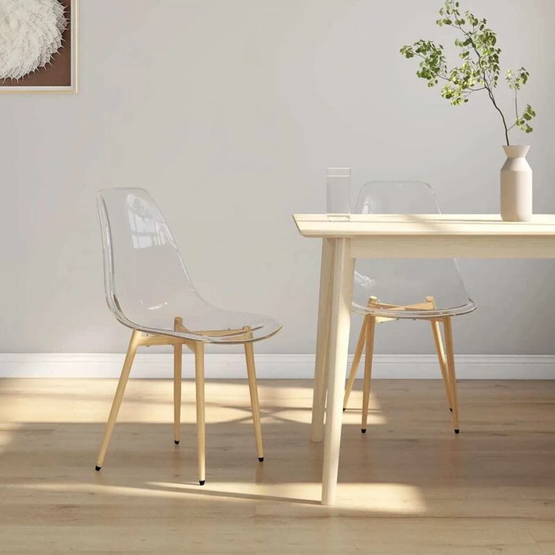 Image of VIDAXL Dining Chairs 2 pcs Transparent pet Vidaxl 8720286645253