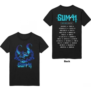 Image of Sum 41 - Blue Demon Unisex Medium T-Shirt - Black