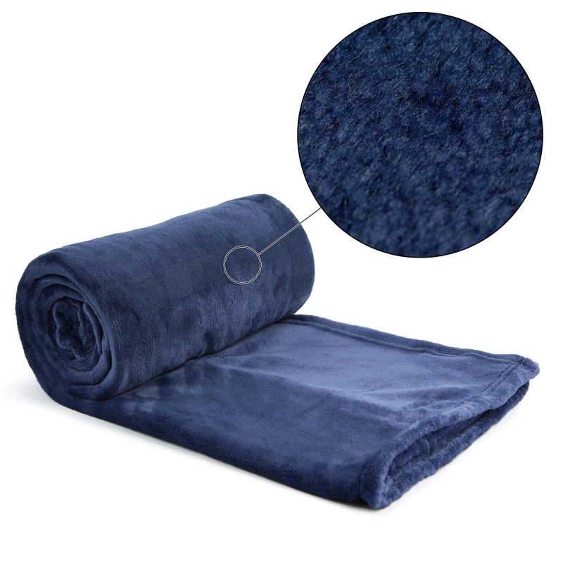 Image of Emma Barclay Snug Flannel Fleece Blanket Super Soft Throw Blankets 50x60in Blue 41564118000