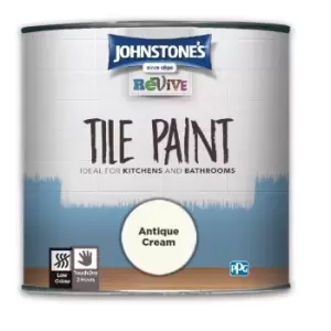 Image of Johnstones Tile Paint Antique Cream Antique Cream