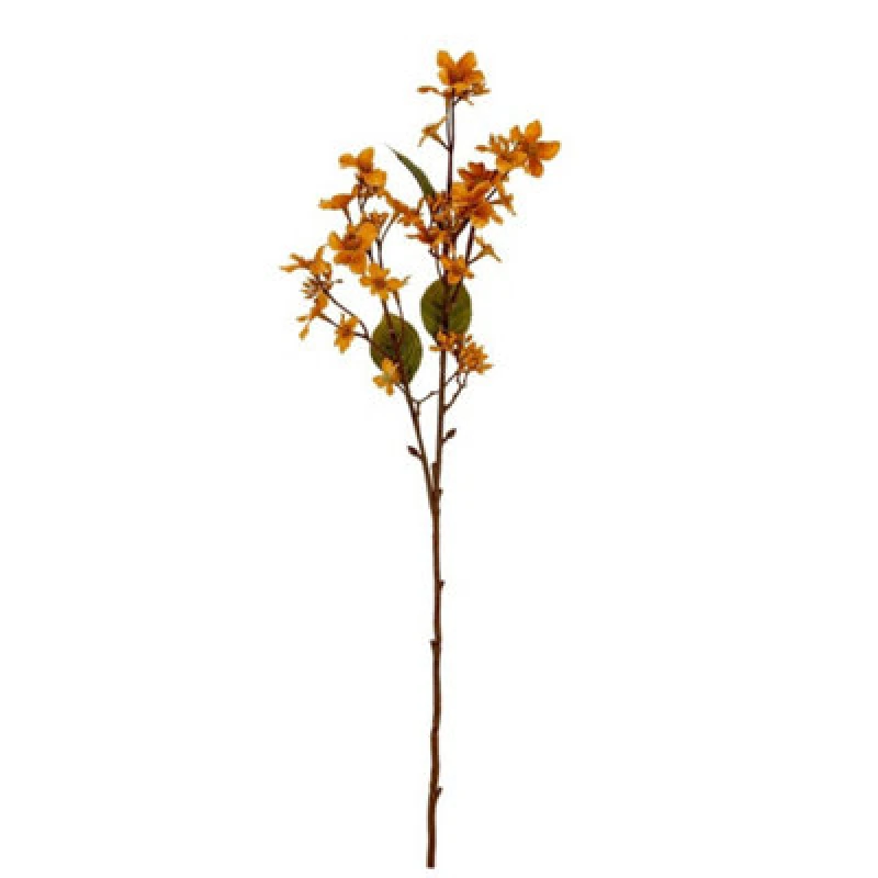 Image of Hill Interiors Yellow Vernicia Fordii Spray Artificial Flower - Plastic - L22 X W10 X H63cm - Yellow