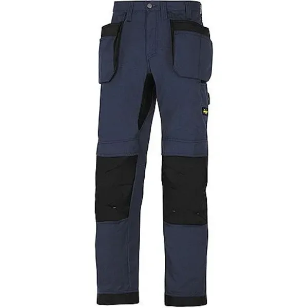 Image of Snickers 6207 Litework Mens Lite Work Holster Pocket Trousers 62079504048 Colour: Navy / Black