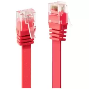 Image of LINDY 47513 RJ45 Network cable, patch cable CAT 6 3m Red