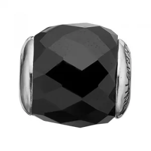Image of Ladies Christina Sterling Silver Precious Black Bead Charm